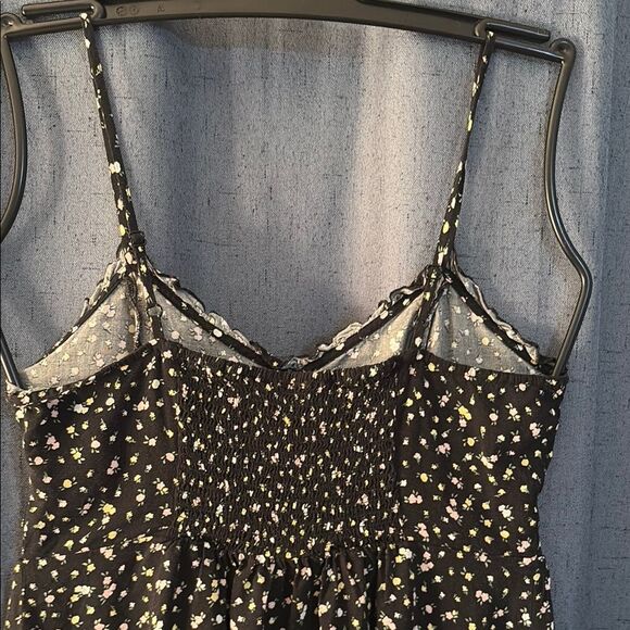 H&M Black Midi Sundress with Spaghetti Straps and Sweetheart Neckline size M - Picture 5 of 5